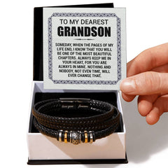 Pages of My Life Love You Forever (To My Grandson) – Bracelet
